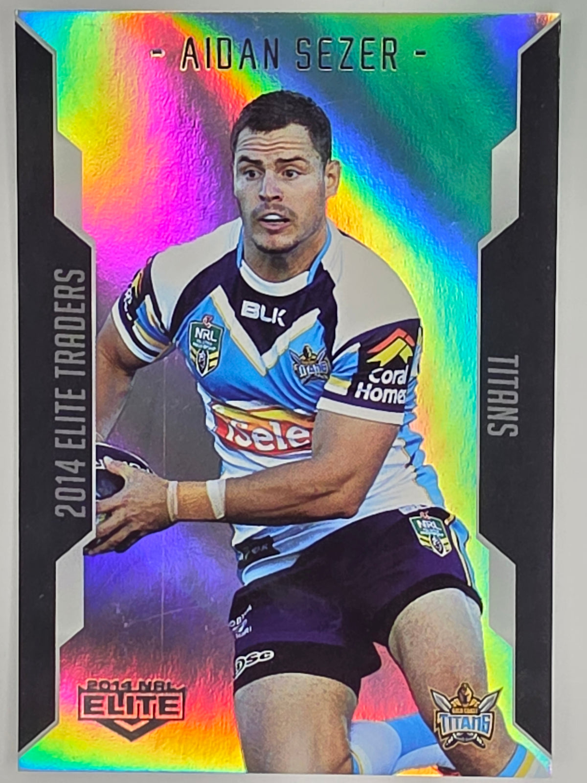 NRL 2014 Elite | Silver Parallel #P43 | Aidan Sezer | Gold Coast Titans