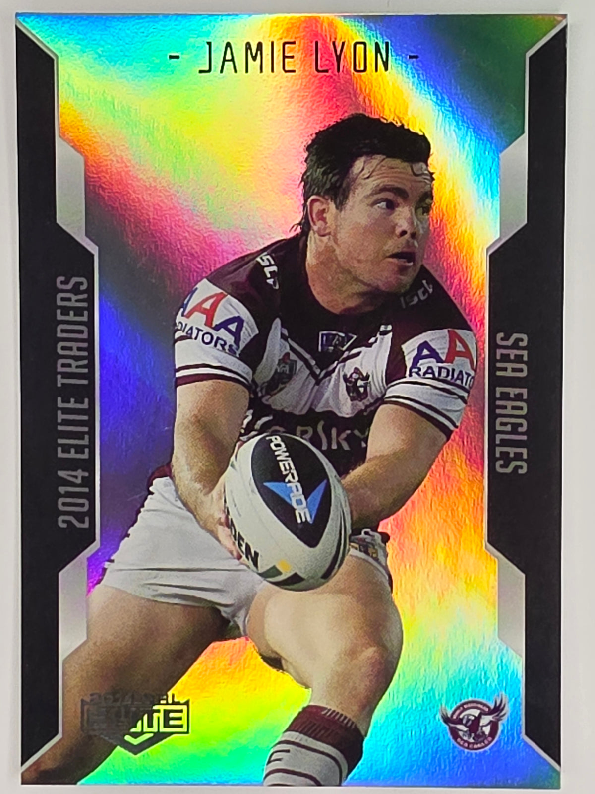 NRL 2014 Elite | Silver Parallel #P47 | Jamie Lyon | Manly Warringah Sea Eagles