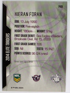 NRL 2014 Elite | Silver Parallel #P49 | Kieran Foran | Manly Warringah Sea Eagles
