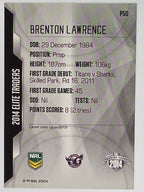 NRL 2014 Elite | Silver Parallel #P50 | Brenton Lawrence | Manly Warringah Sea Eagles