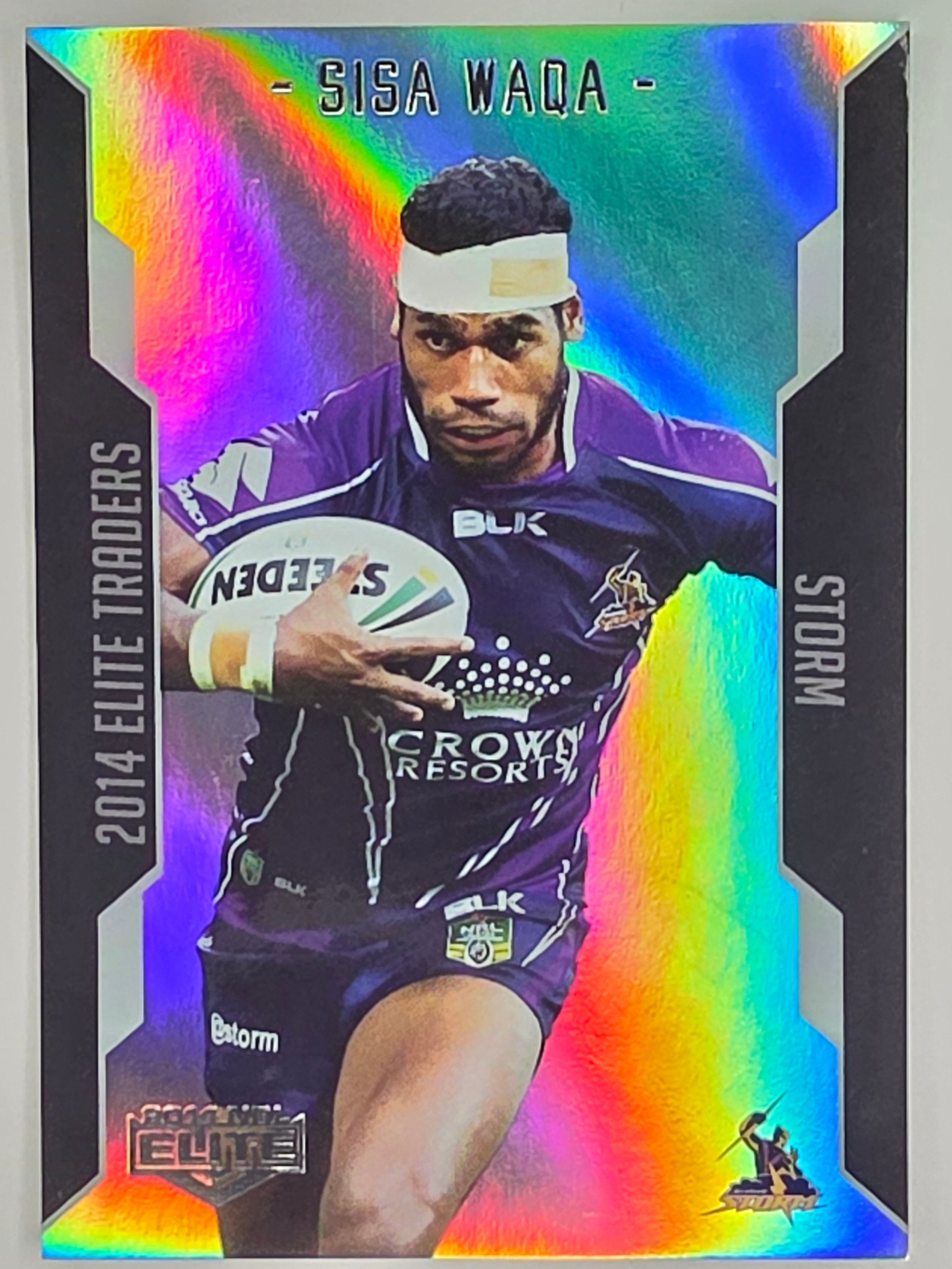 NRL 2014 Elite | Silver Parallel #P63 | Sisa Waqa | Melbourne Storm