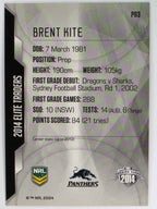 NRL 2014 Elite | Silver Parallel #P83 | Brent Kite | Penrith Panthers