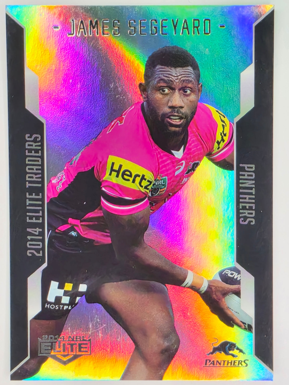 NRL 2014 Elite | Silver Parallel #P85 | James Segeyaro | Penrith Panthers