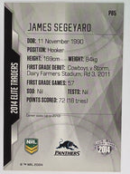 NRL 2014 Elite | Silver Parallel #P85 | James Segeyaro | Penrith Panthers