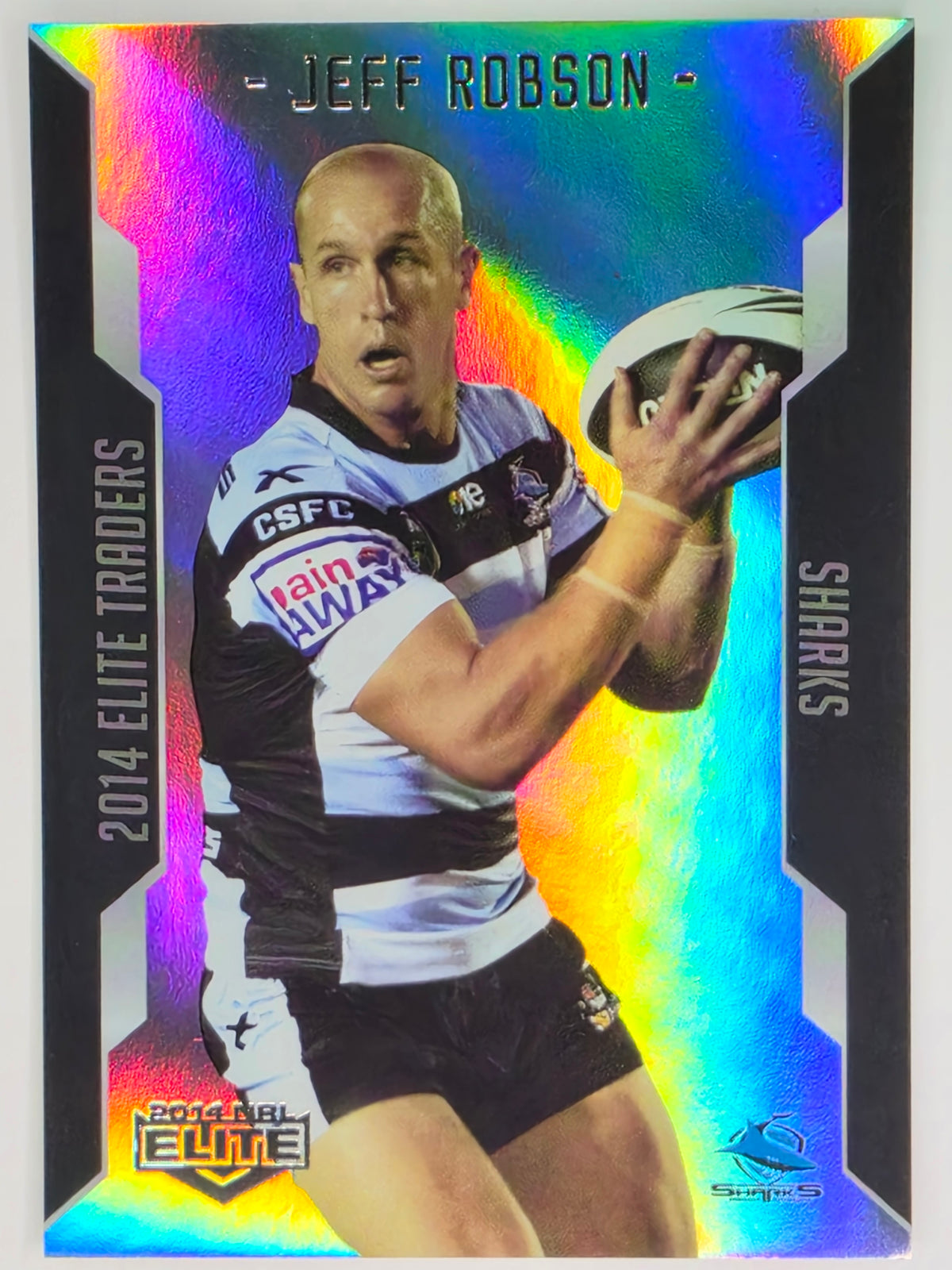 NRL 2014 Elite | Silver Parallel #P99 | Jeff Robson | Cronulla Sutherland Sharks