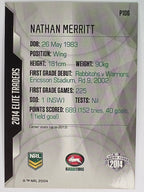 NRL 2014 Elite | Silver Parallel #P106 | Nathan Merritt | South Sydney Rabbitohs