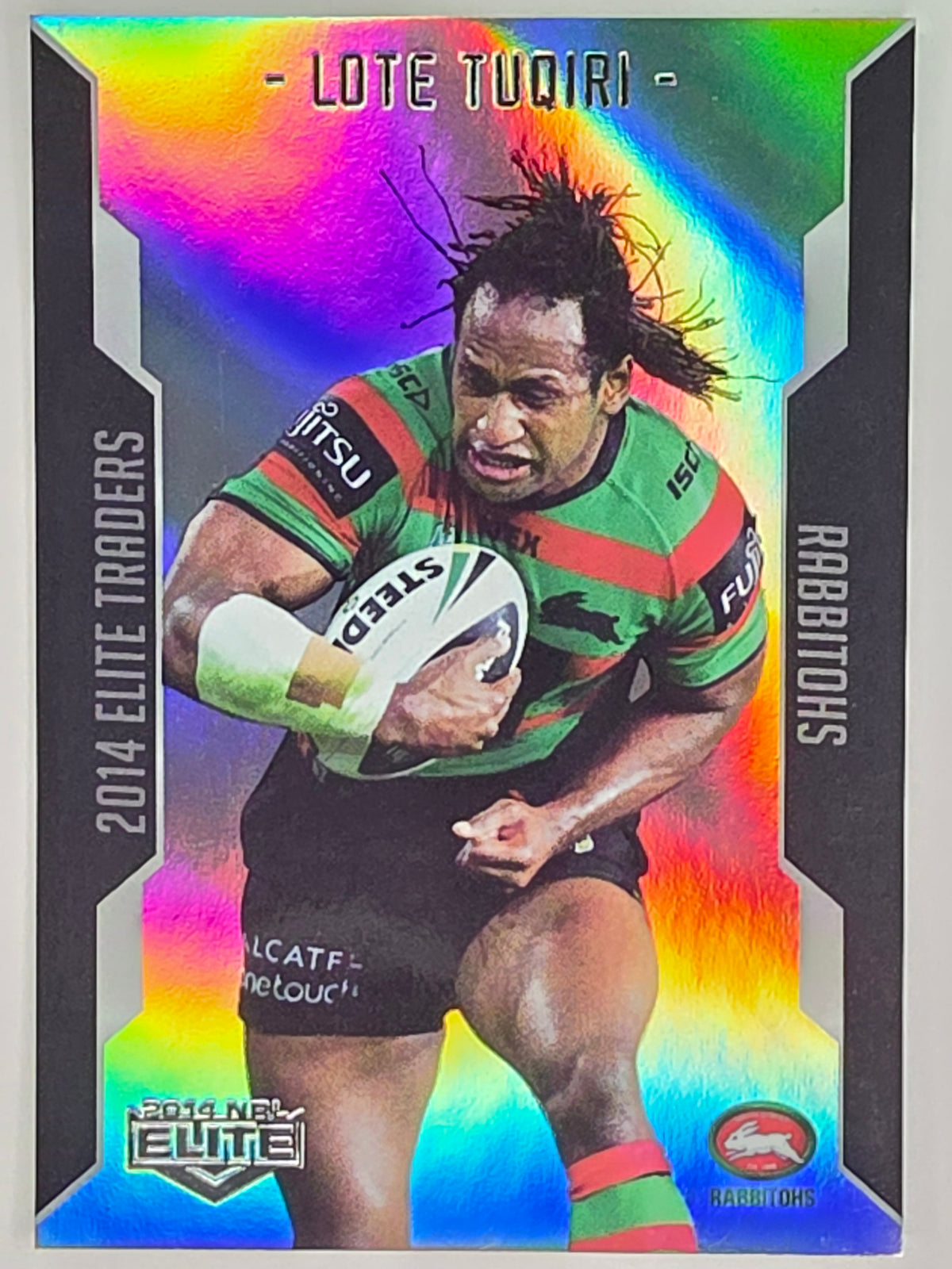 NRL 2014 Elite | Silver Parallel #P108 | Lote Tuqiri | South Sydney Rabbitohs