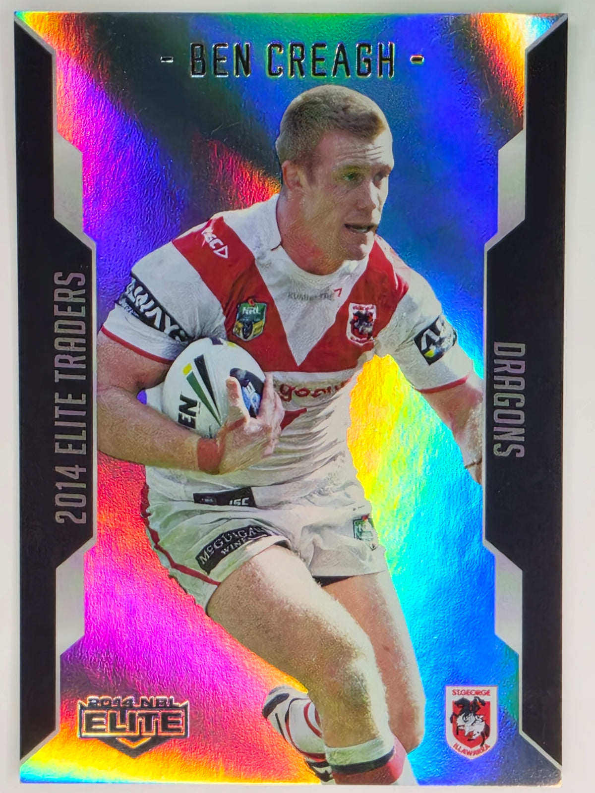 NRL 2014 Elite | Silver Parallel #P109 | Ben Creagh | St George Illawarra Dragons