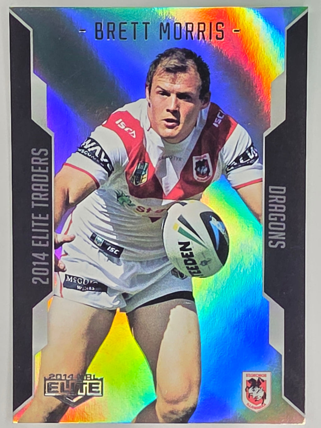 NRL 2014 Elite | Silver Parallel #P114 | Brett Morris | St George Illawarra Dragons