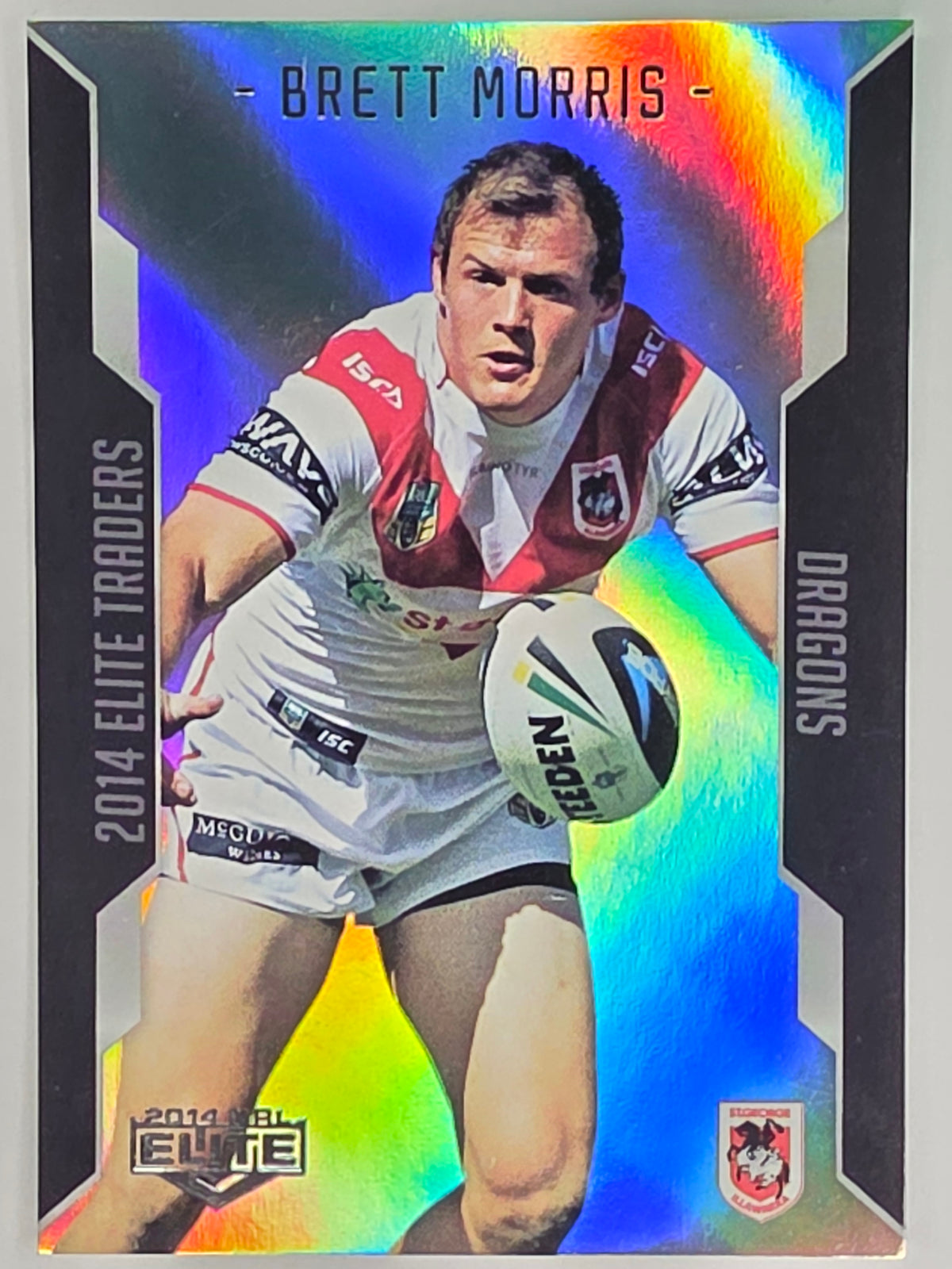 NRL 2014 Elite | Silver Parallel #P114 | Brett Morris | St George Illawarra Dragons