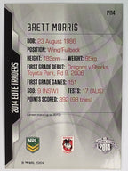 NRL 2014 Elite | Silver Parallel #P114 | Brett Morris | St George Illawarra Dragons