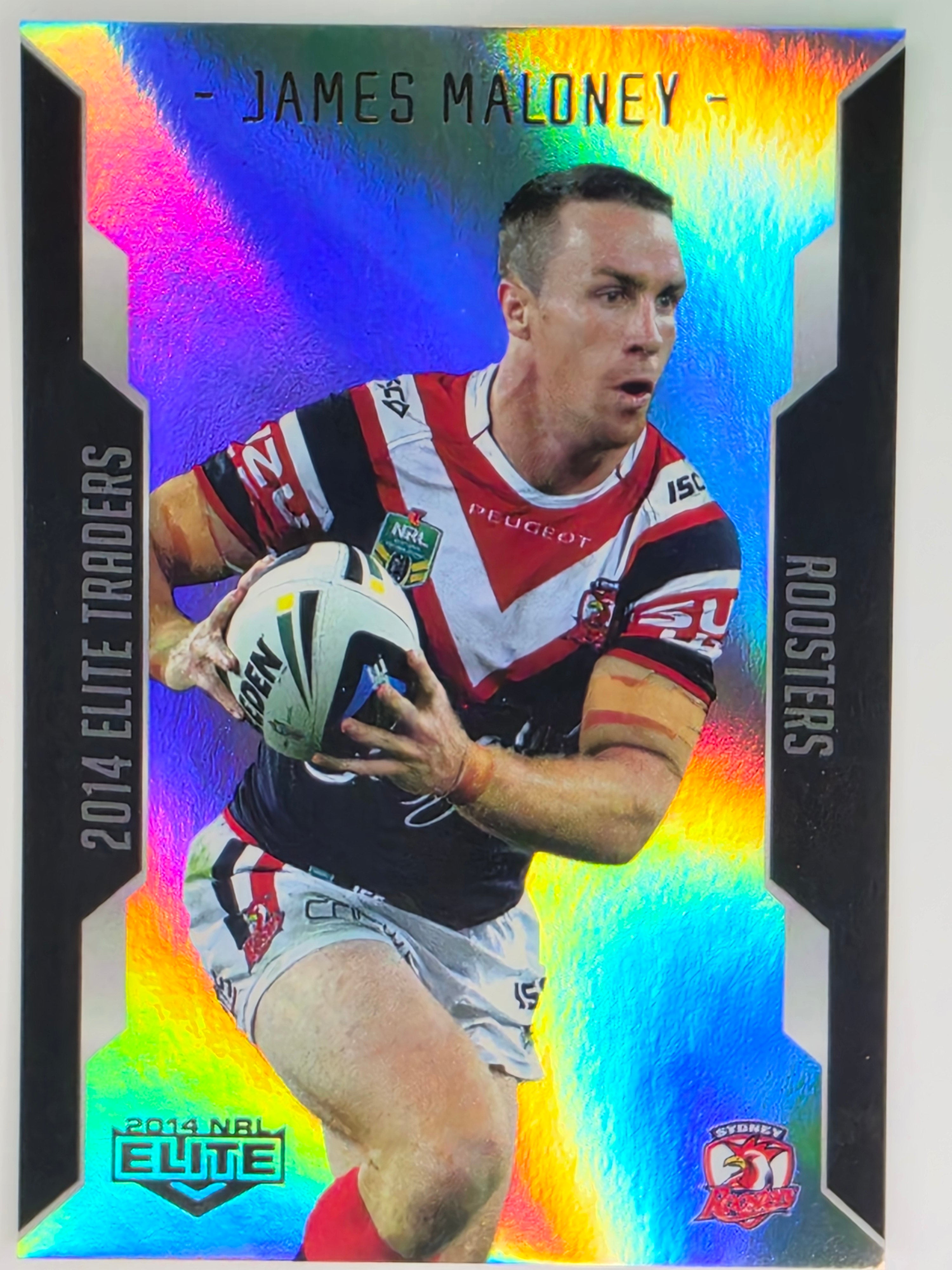 NRL 2014 Elite | Silver Parallel #P122 | James Maloney | Sydney Roosters