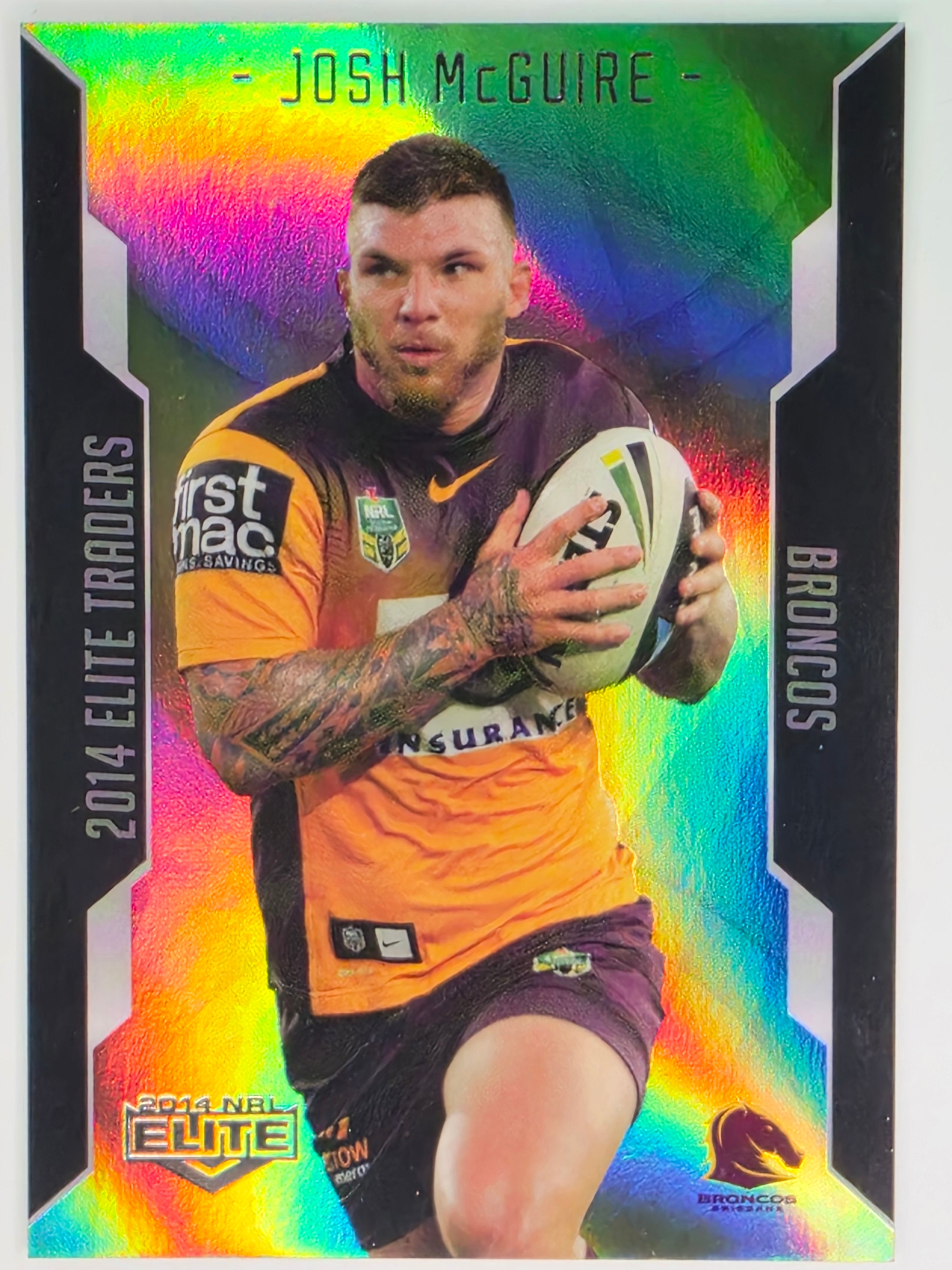 NRL 2014 Elite | Gold Parallel #P8 | Josh McGuire | Brisbane Broncos