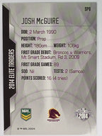 NRL 2014 Elite | Gold Parallel #P8 | Josh McGuire | Brisbane Broncos