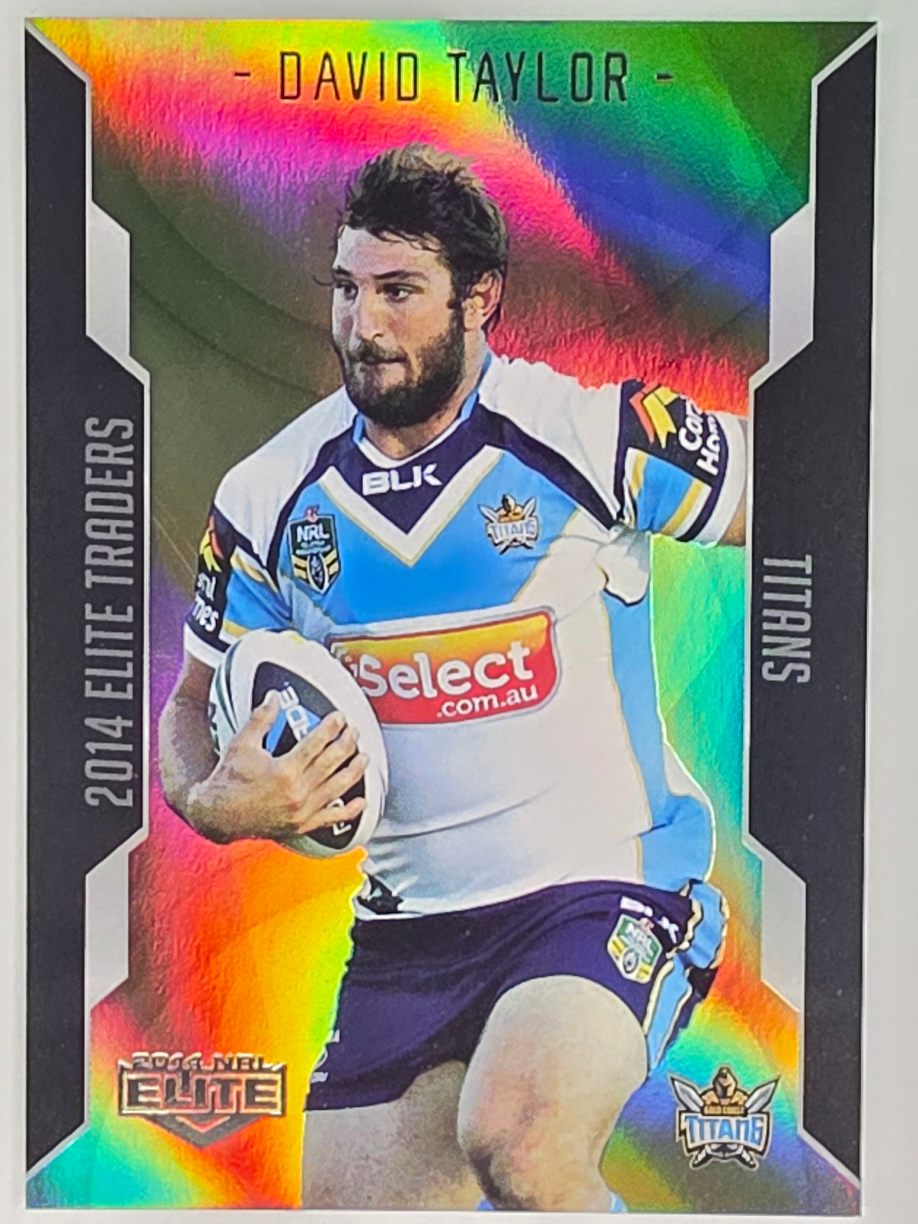 NRL 2014 Elite | Gold Parallel #P44 | David Taylor | Gold Coast Titans