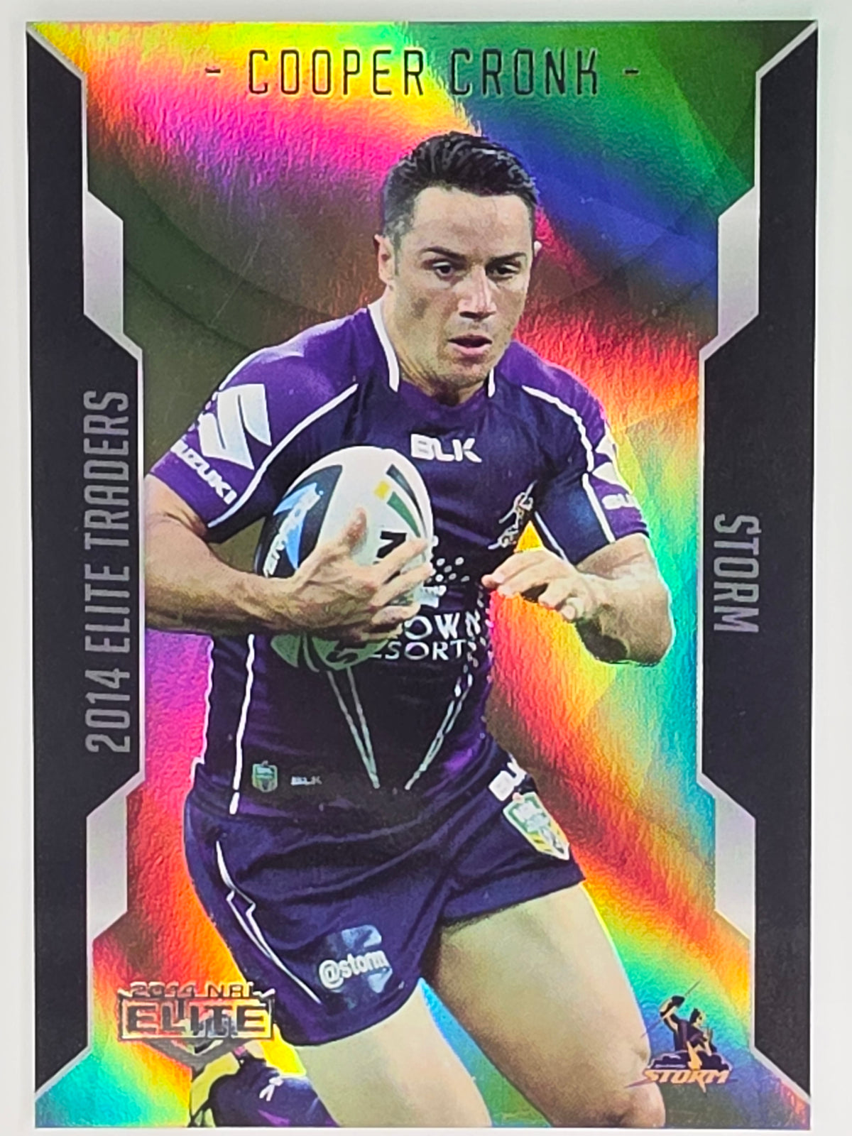NRL 2014 Elite | Gold Parallel #P57 | Cooper Cronk | Melbourne Storm