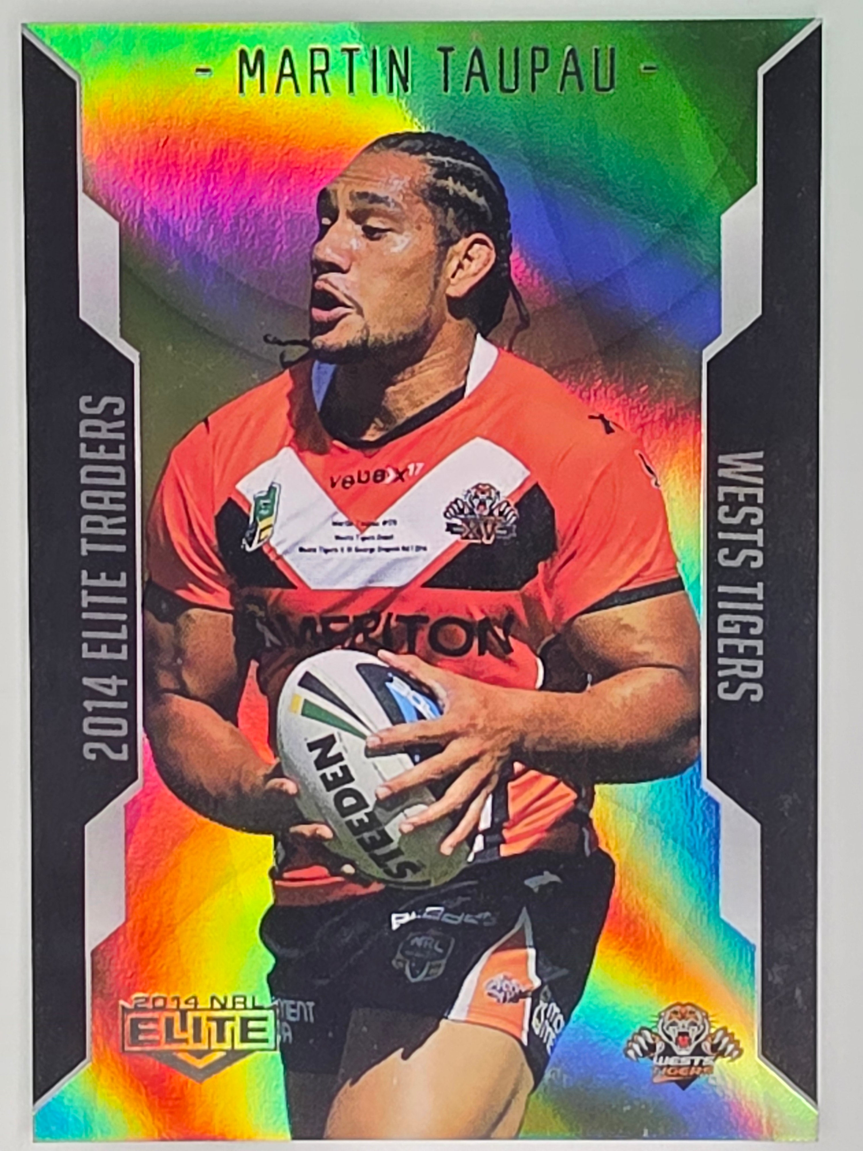 NRL 2014 Elite | Gold Parallel #P142 | Martin Taupau | Wests Tigers