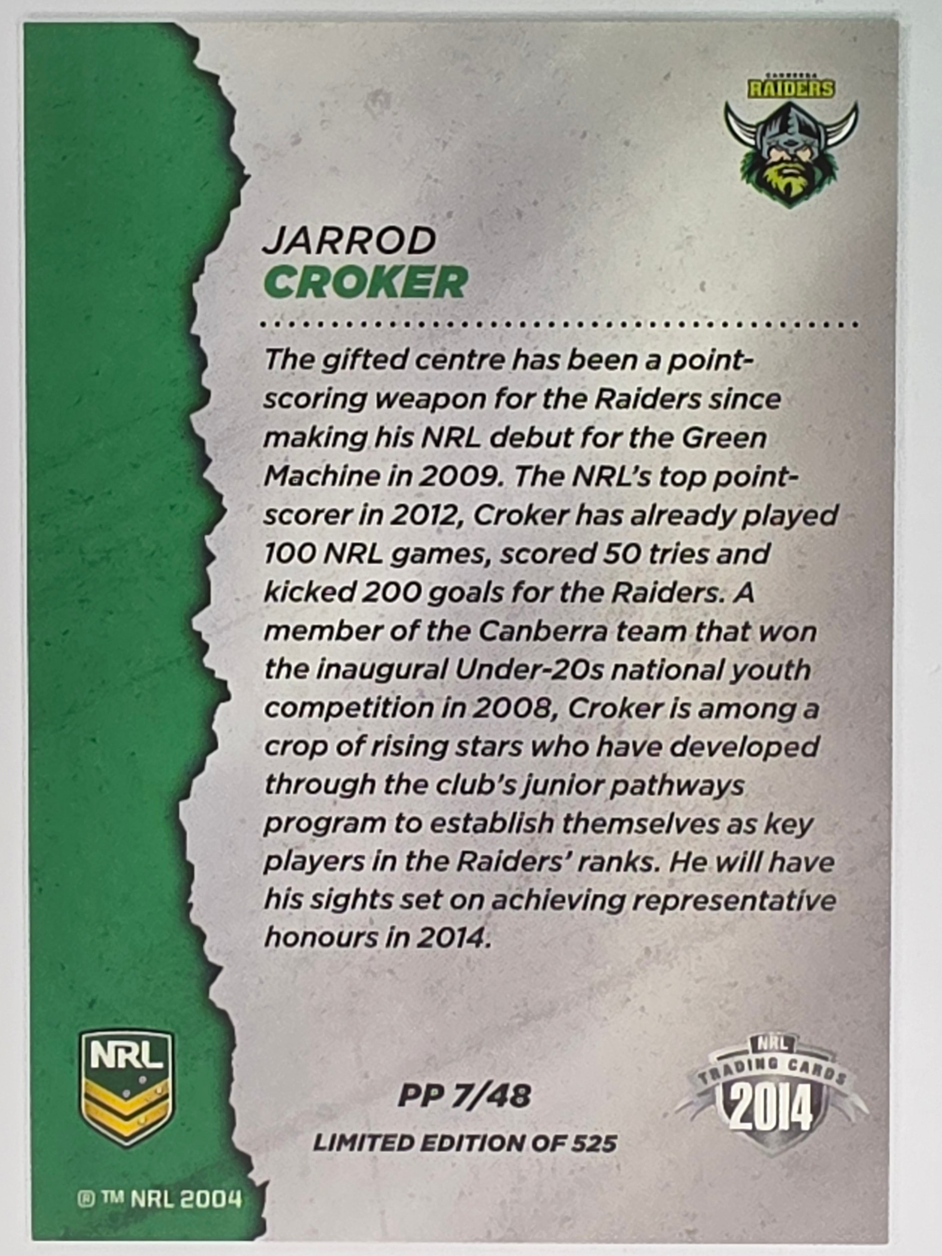 NRL 2014 Elite | Pride & Passion #PP7 Jarrod Croker Canberra Raiders