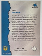 NRL 2014 Elite | Pride & Passion #PP32 Paul Gallen Cronulla Sharks