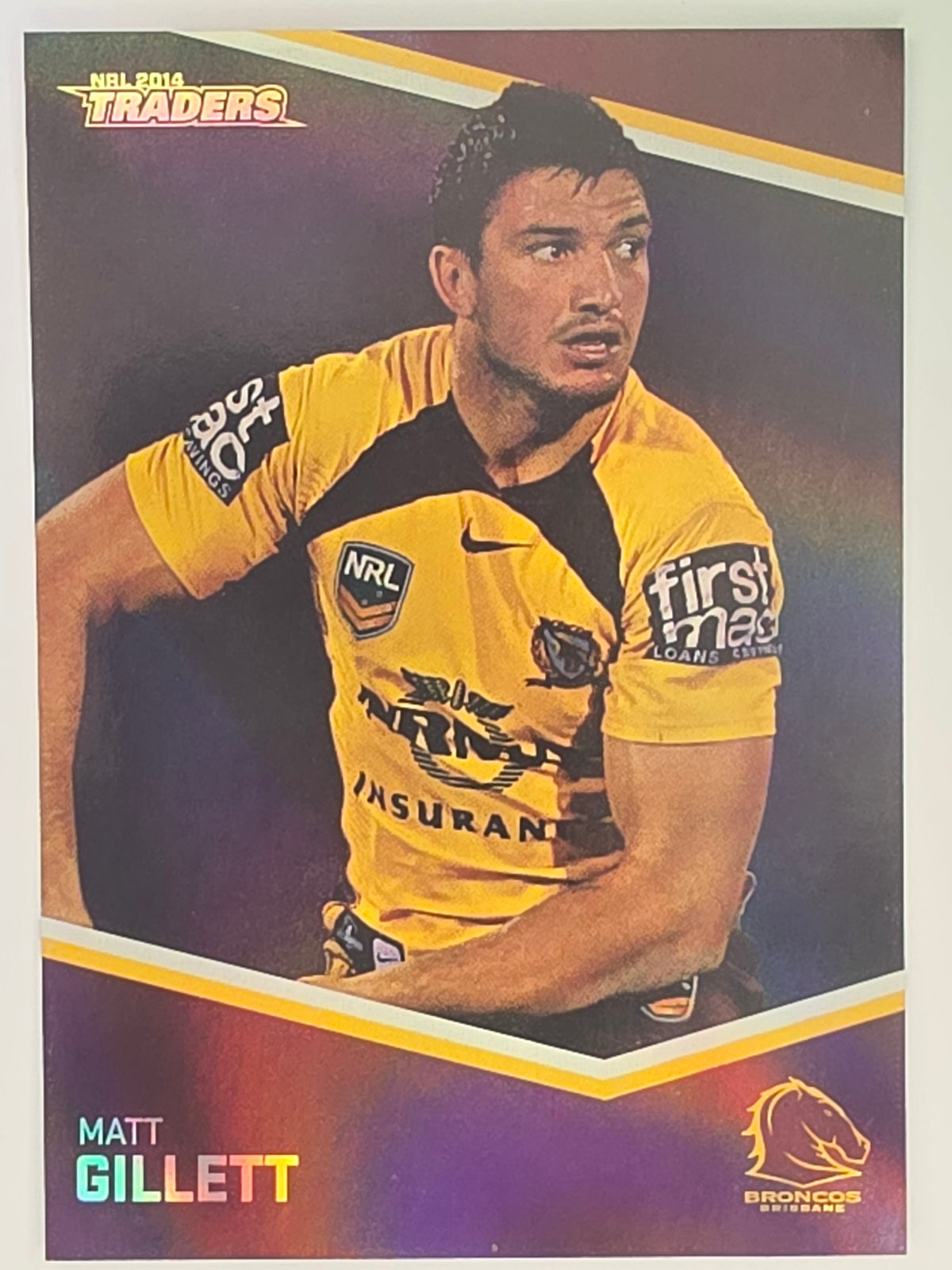NRL 2014 Traders Black Parallel #P3 Matt Gillett Brisbane Broncos