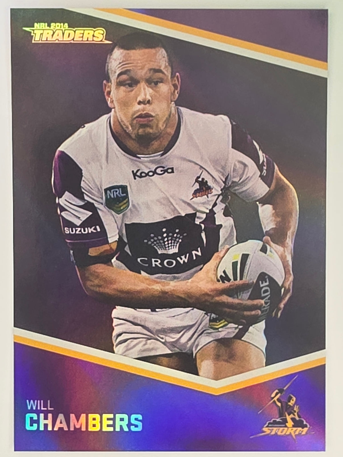 NRL 2014 Traders Black Parallel #P69 Will Chambers Melbourne Storm