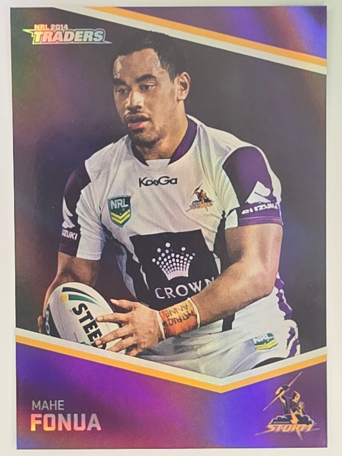 NRL 2014 Traders Black Parallel #P72 Mahe Fonua Melbourne Storm