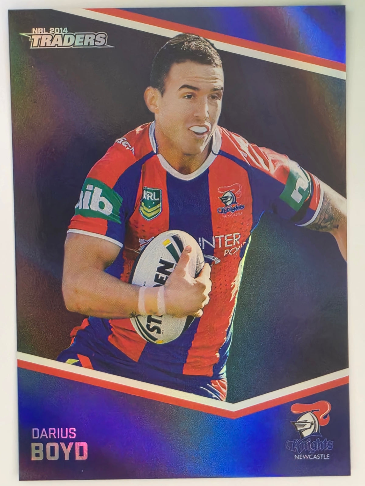 NRL 2014 Traders Black Parallel #P79 Darius Boyd Newcastle Knights