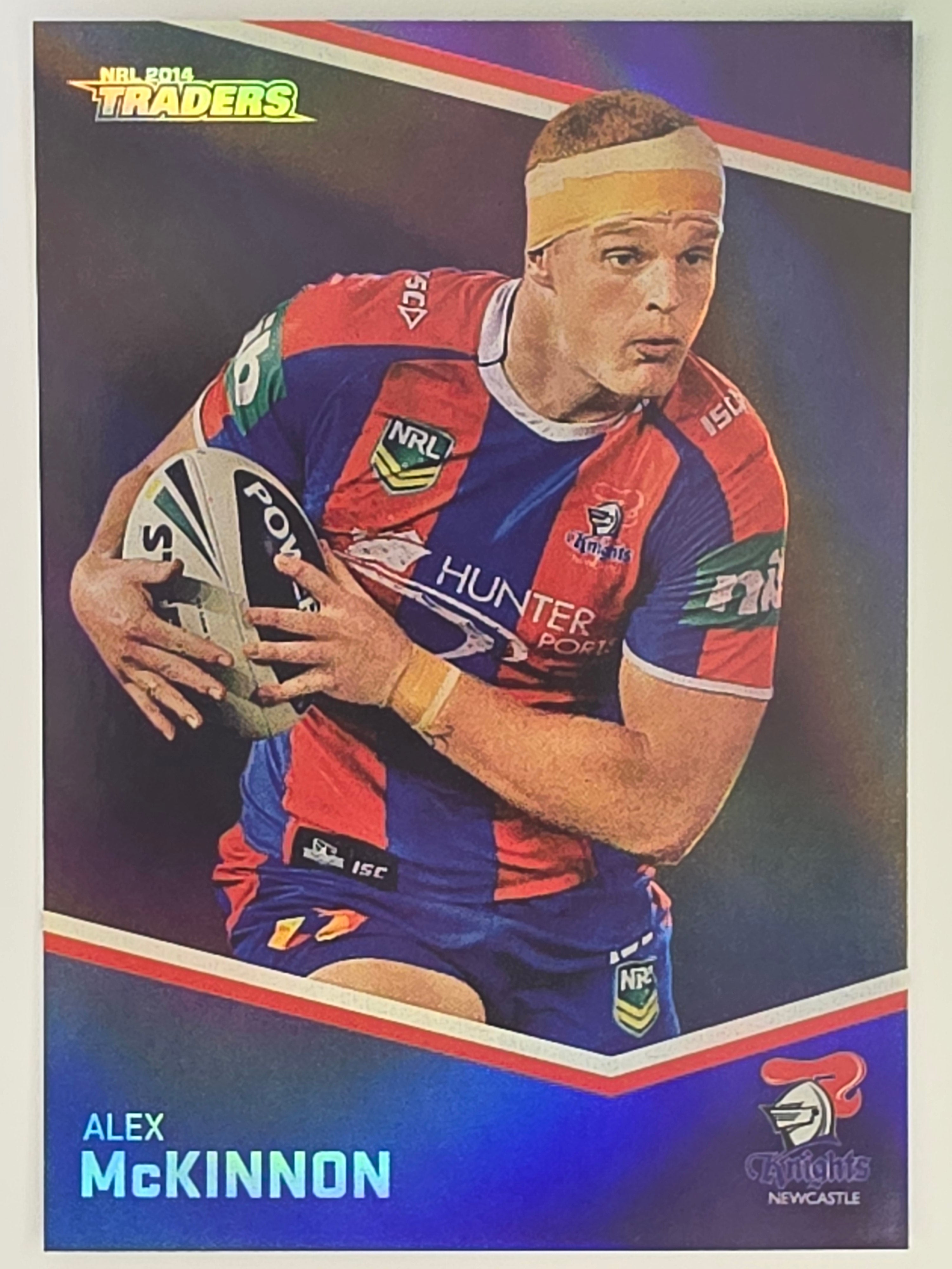 NRL 2014 Traders Black Parallel #P83 Alex McKinnon Newcastle Knights