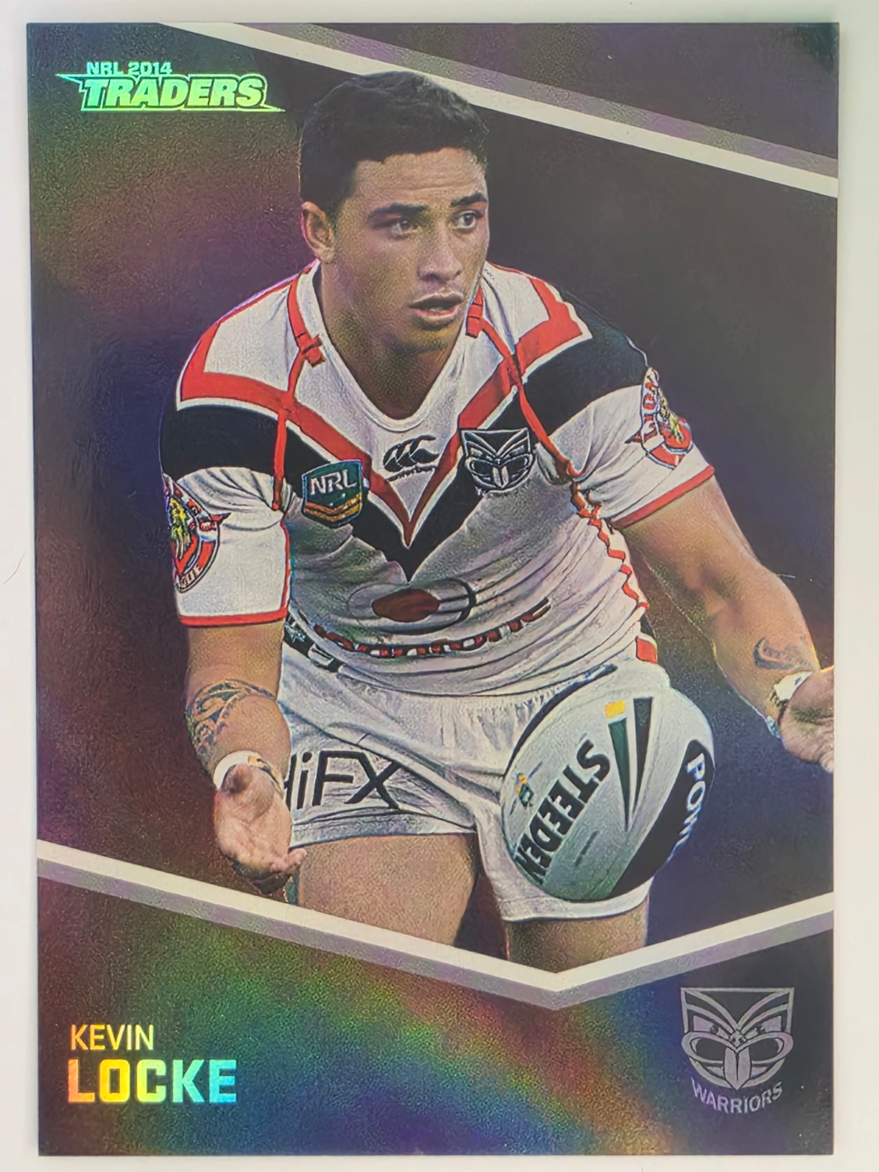 NRL 2014 Traders Black Parallel #P161 Kevin Locke New Zealand Warriors
