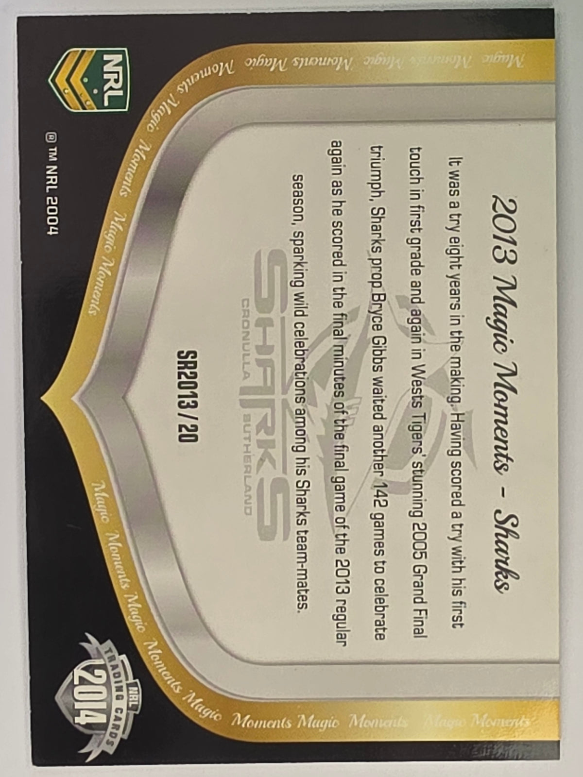 NRL 2014 Traders | Season to Remember #SR2013/20 | Cronulla Sutherland Sharks