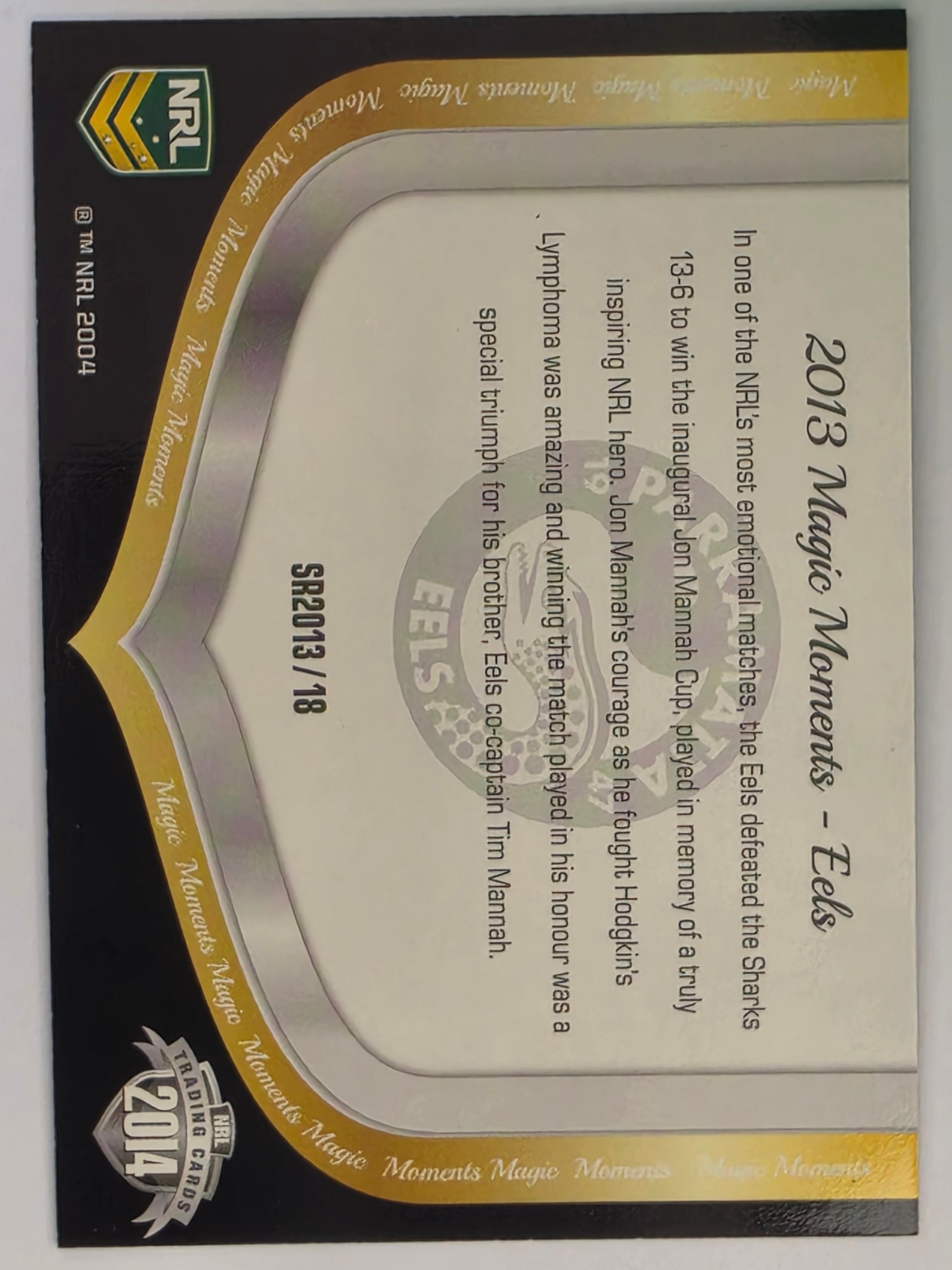 NRL 2014 Traders | Season to Remember #SR2013/18 | Parramatta Eels