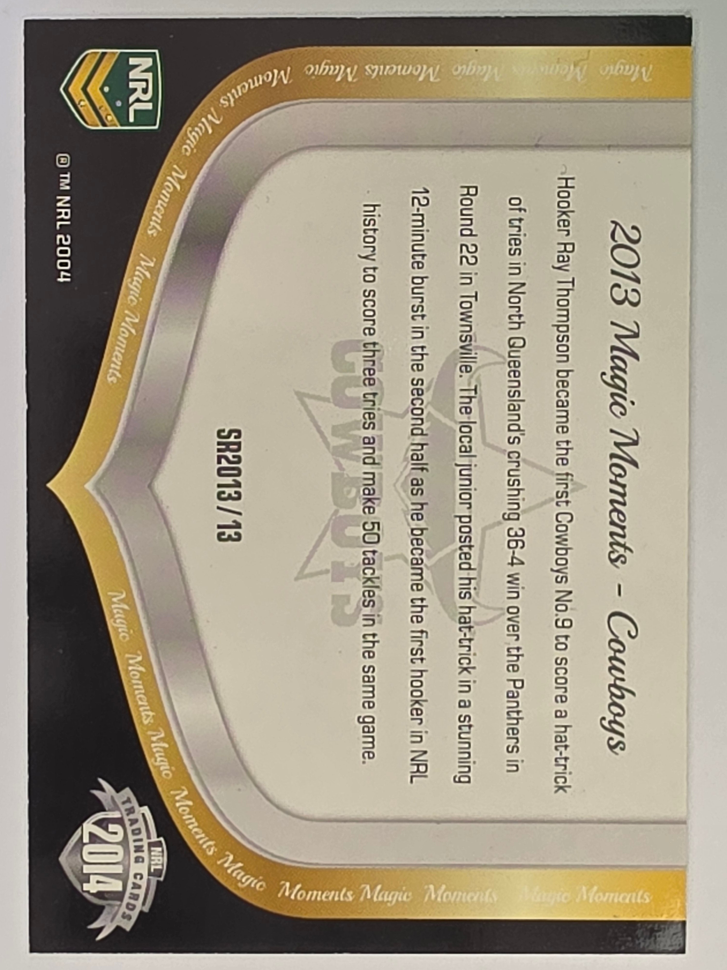 NRL 2014 Traders | Season to Remember #SR2013/13 | North Queensland Cowboys