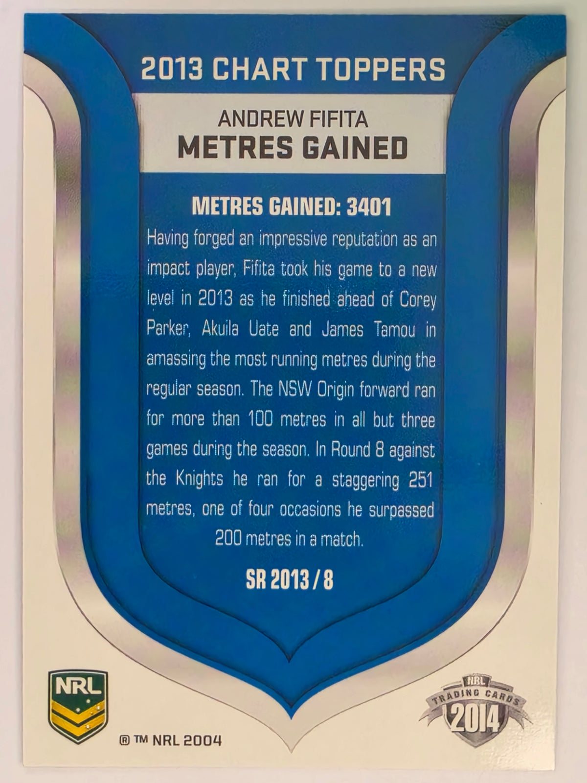 NRL 2014 Traders | Season to Remember #SR2013/8 | Andrew Fifita | Cronulla Sutherland Sharks