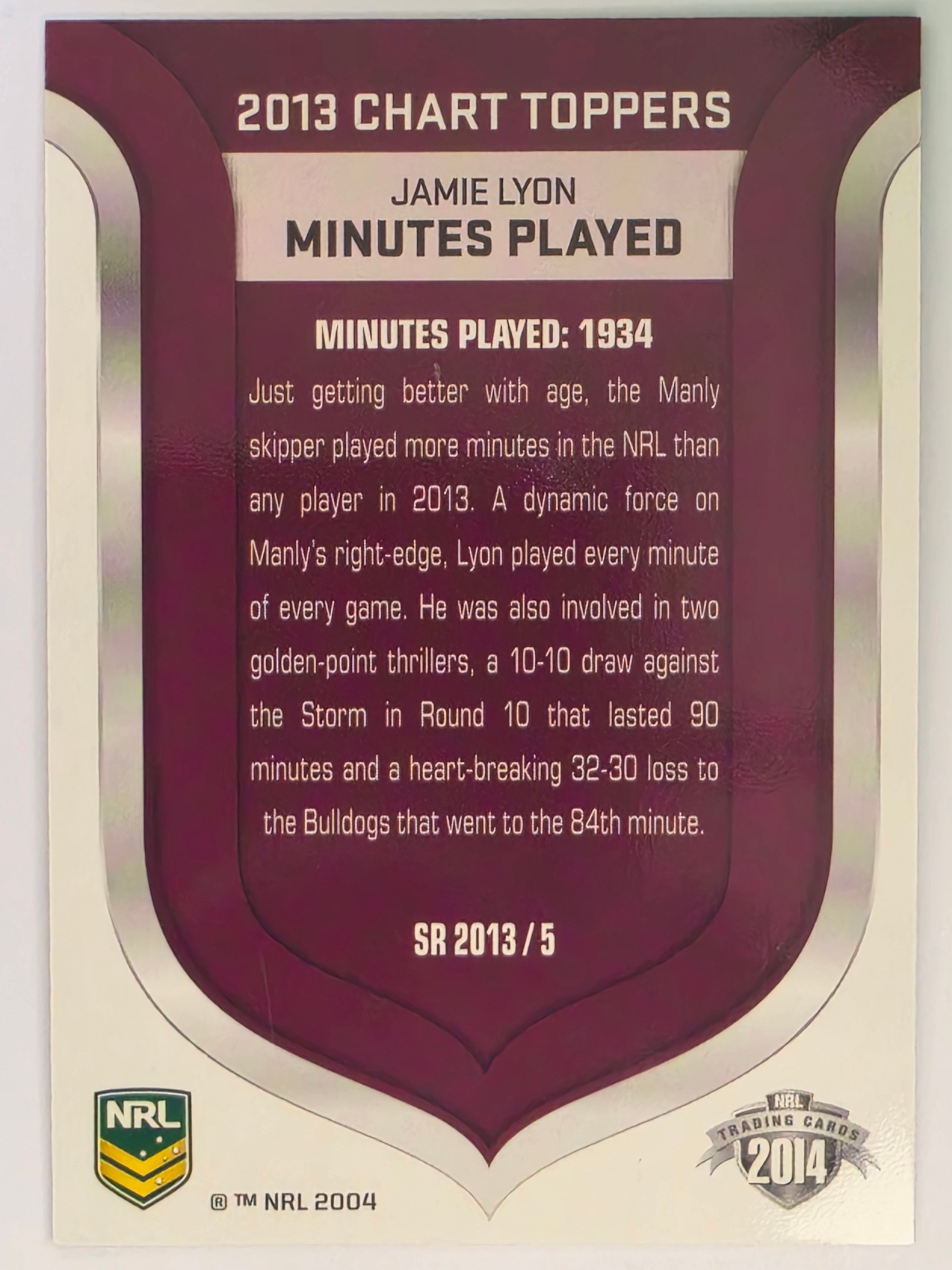 NRL 2014 Traders | Season to Remember #SR2013/5 | Jamie Lyon | Manly Warringah Sea Eagles
