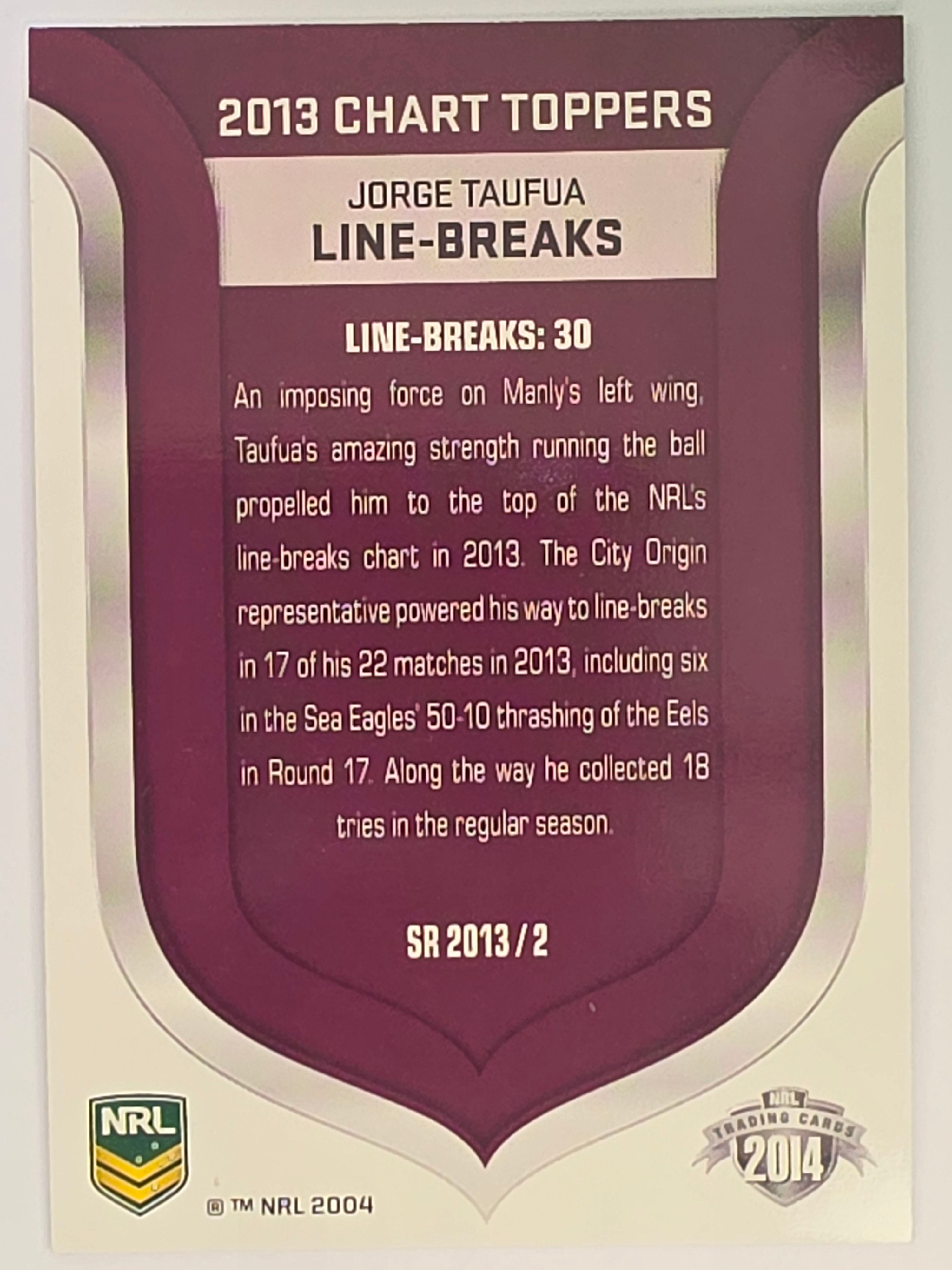 NRL 2014 Traders | Season to Remember #SR2013/2 | Jorge Taufua | Manly Warringah Sea Eagles