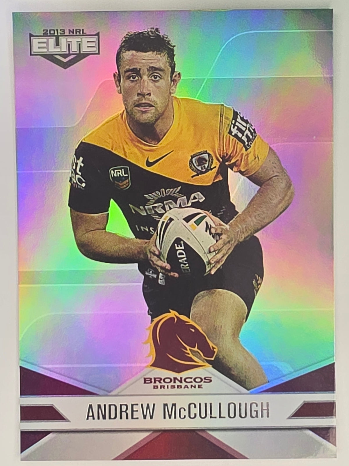 NRL 2013 Elite | Silver Parallel #P5 | Andrew McCullough | Brisbane Broncos