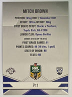 NRL 2013 Elite | Silver Parallel #P11 | Mitch Brown | Canterbury Bankstown Bulldogs