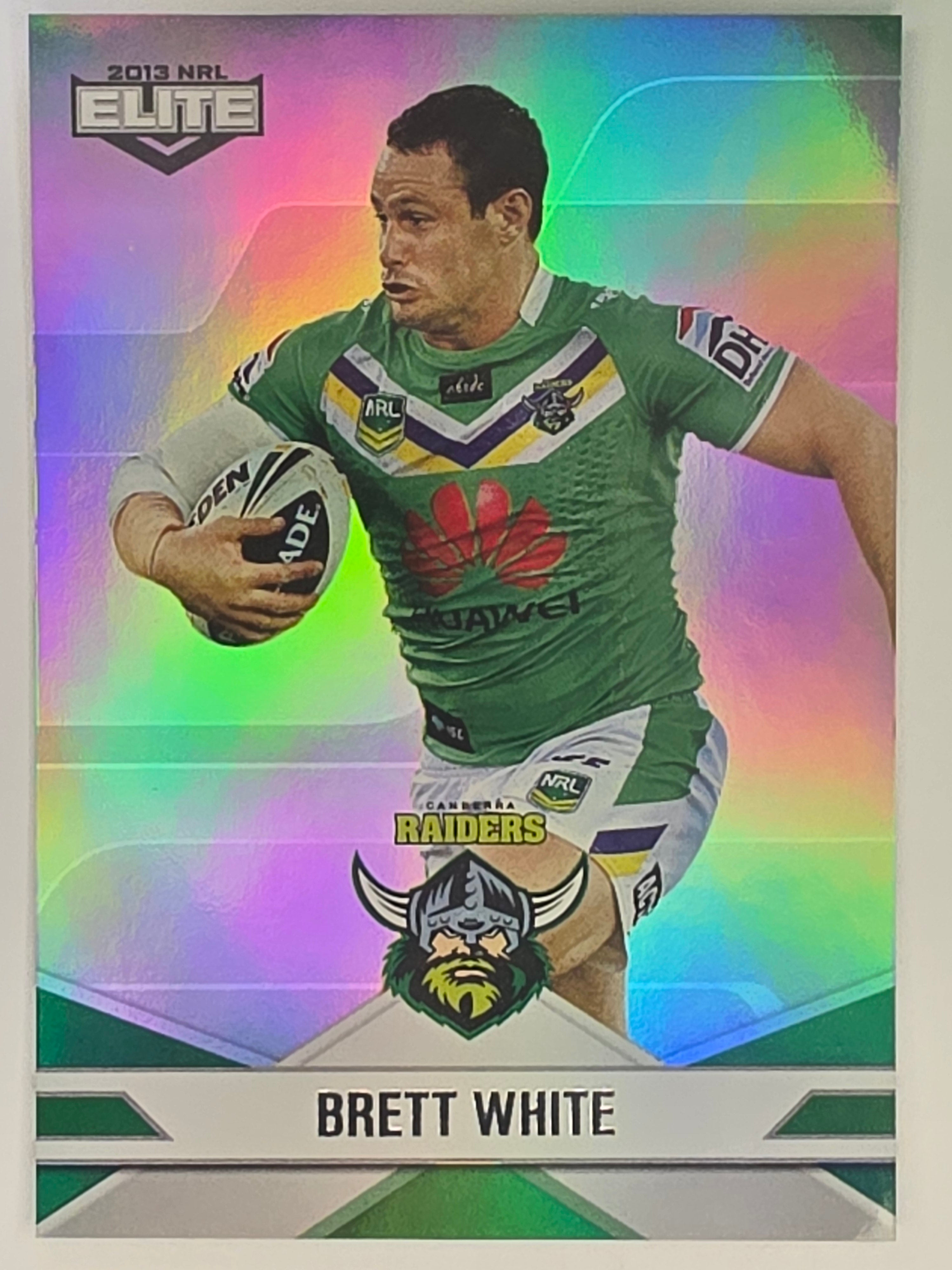 NRL 2013 Elite | Silver Parallel #P25 | Brett White | Canberra Raiders