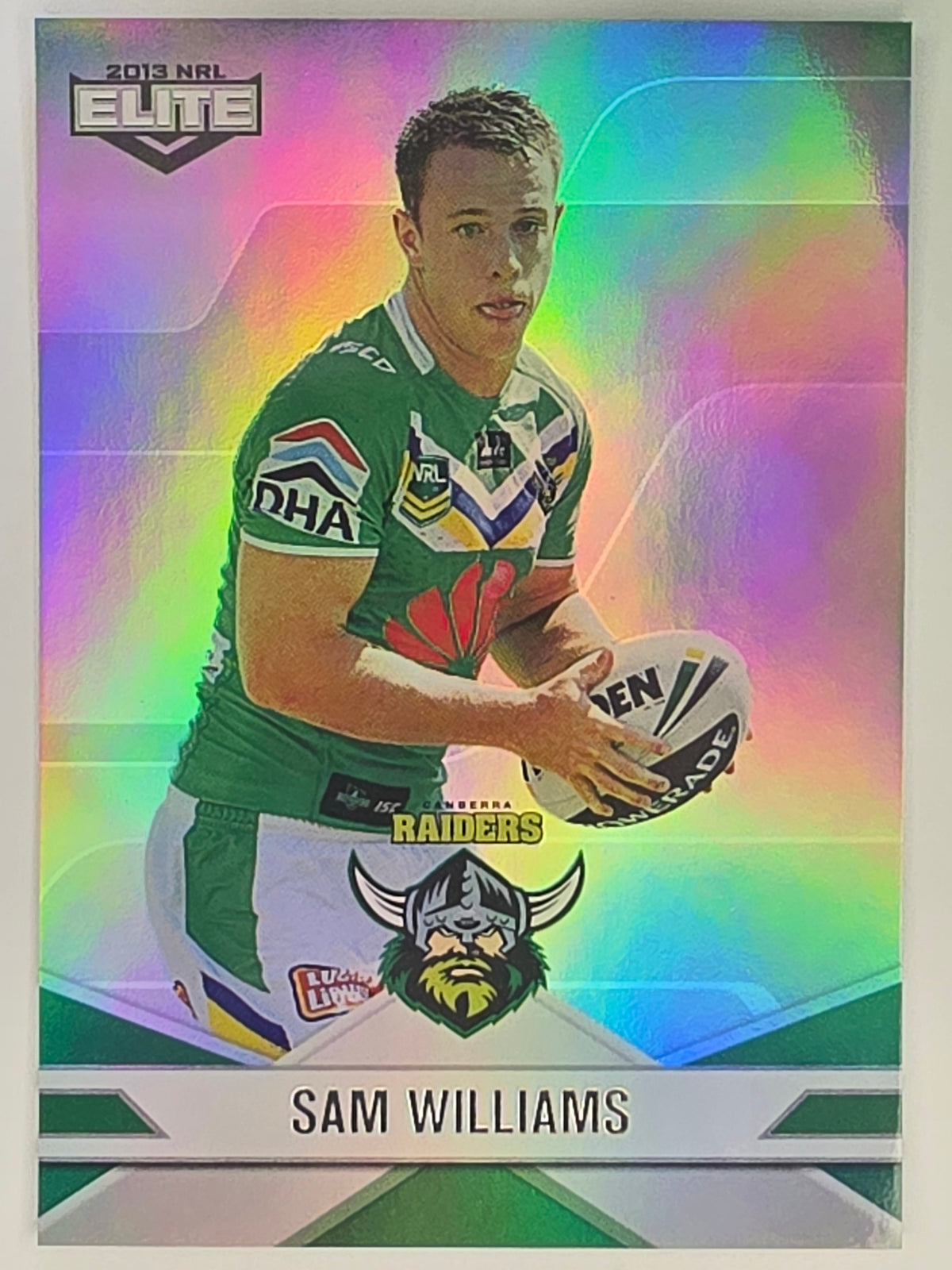 NRL 2013 Elite | Silver Parallel #P27 | Sam Williams | Canberra Raiders