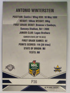 NRL 2013 Elite | Silver Parallel #P36 | Antonio Winterstein | North Queensland Cowboys