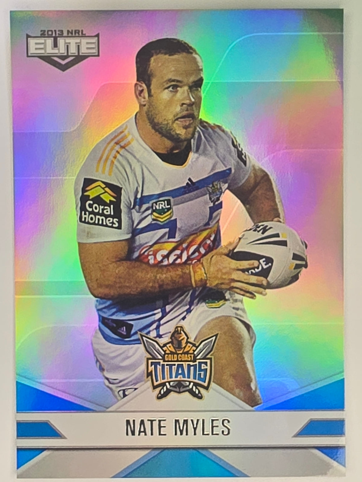NRL 2013 Elite | Silver Parallel #P38 | Nate Myles | Gold Coast Titans