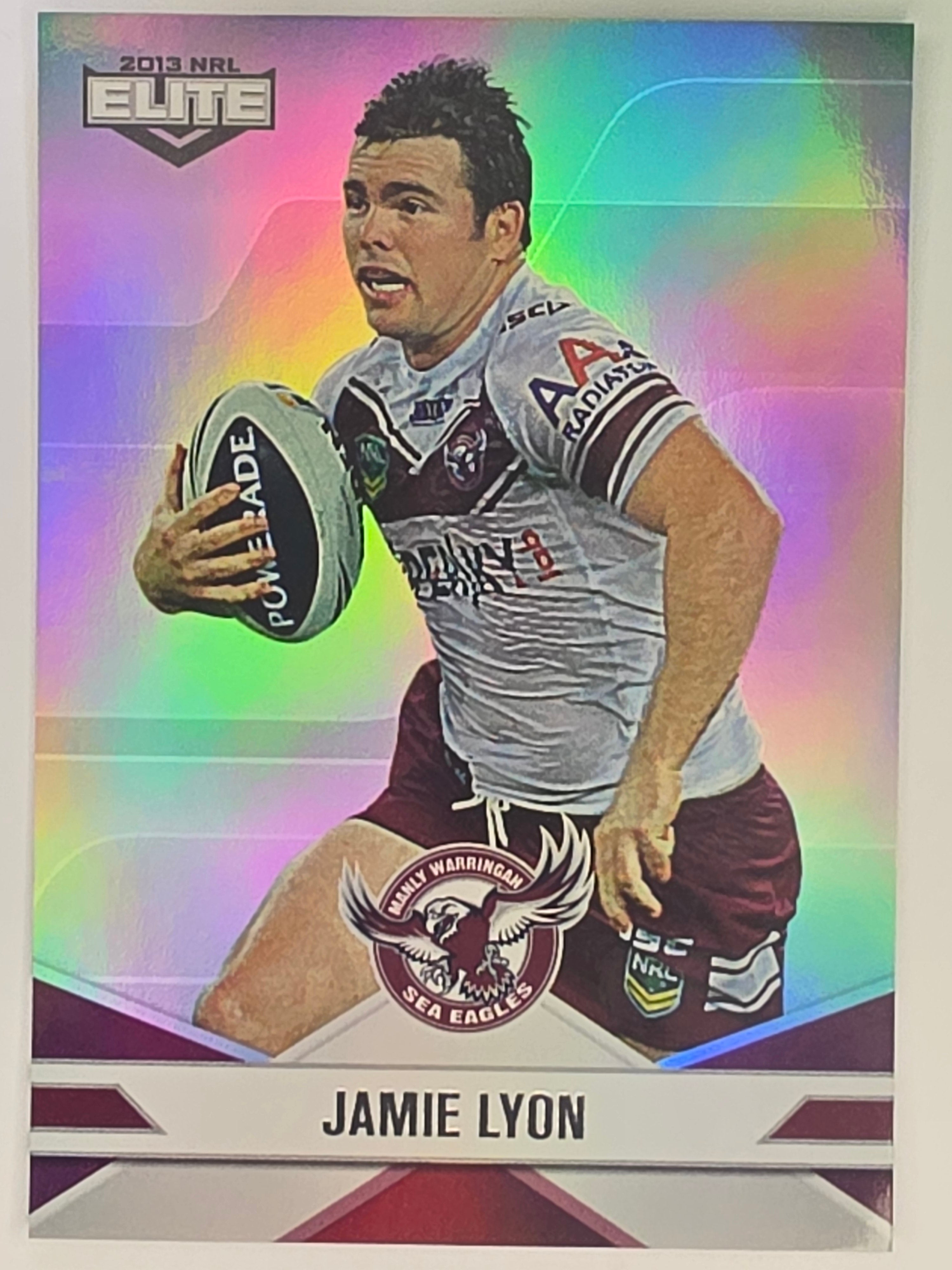 NRL 2013 Elite | Silver Parallel #P46 | Jamie Lyon | Manly Warringah Sea Eagles