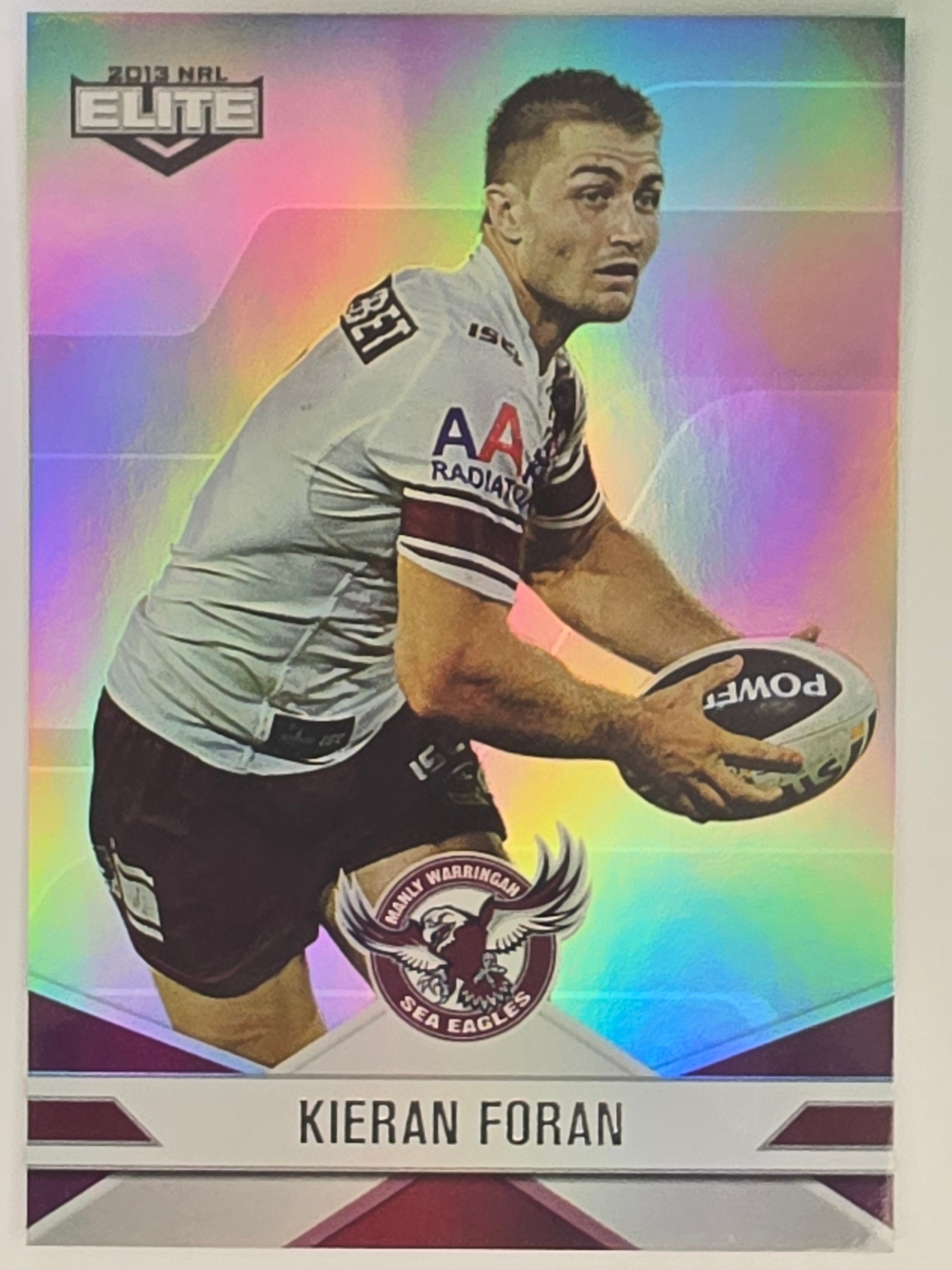 NRL 2013 Elite | Silver Parallel #P50 | Kieran Foran | Manly Warringah Sea Eagles