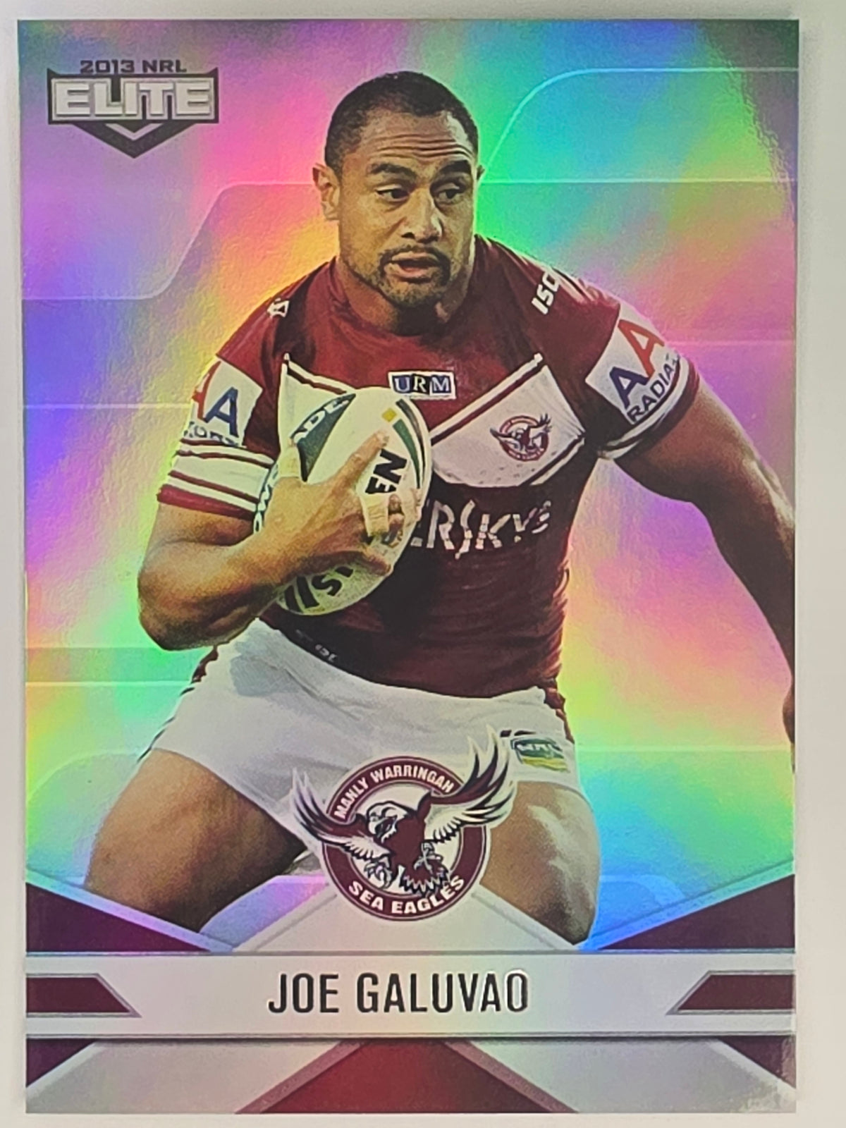 NRL 2013 Elite | Silver Parallel #P51 | Joe Galuvao | Manly Warringah Sea Eagles