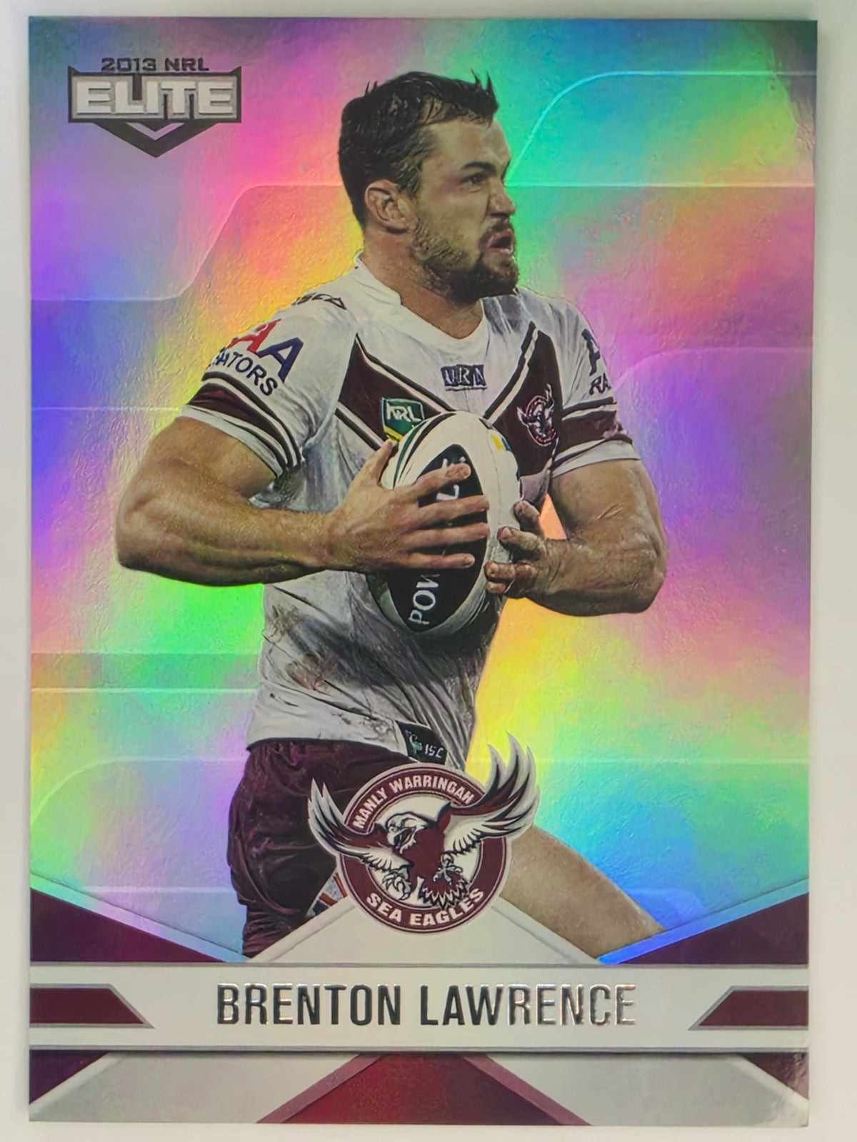 NRL 2013 Elite | Silver Parallel #P53 | Brenton Lawrence | Manly Warringah Sea Eagles