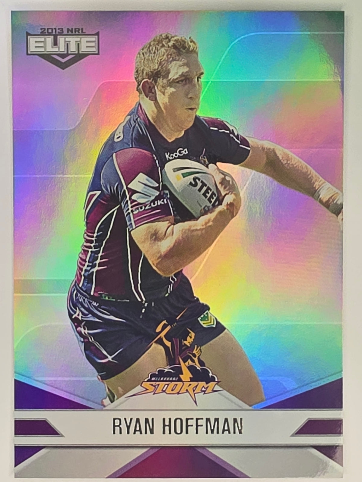 NRL 2013 Elite | Silver Parallel #P60 | Ryan Hoffman | Melbourne Storm