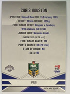 NRL 2013 Elite | Silver Parallel #P69 | Chris Houston | Newcastle Knights