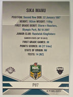 NRL 2013 Elite | Silver Parallel #P87 | Sika Manu | Penrith Panthers