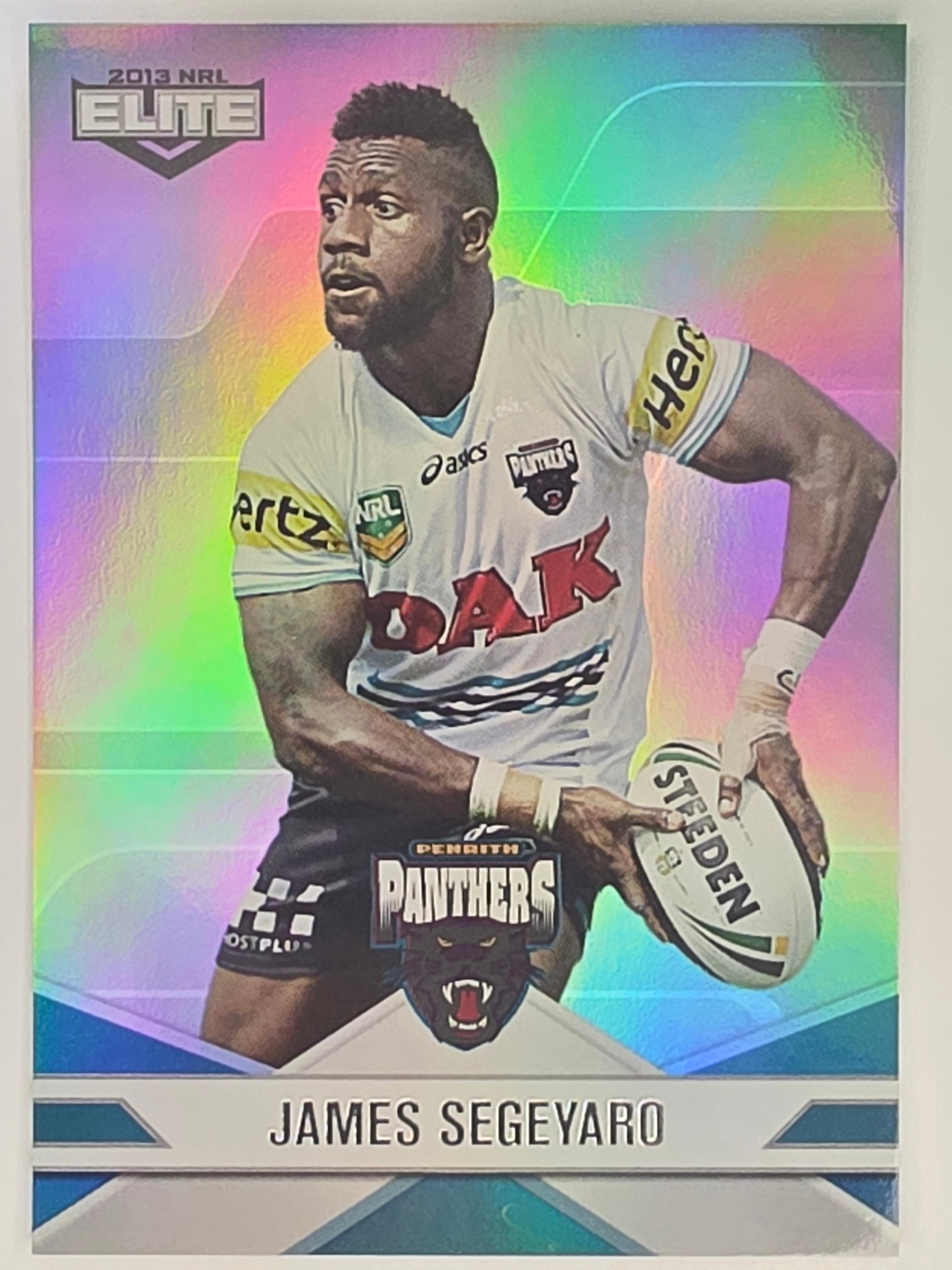 NRL 2013 Elite | Silver Parallel #P89 | James Segeyaro | Penrith Panthers
