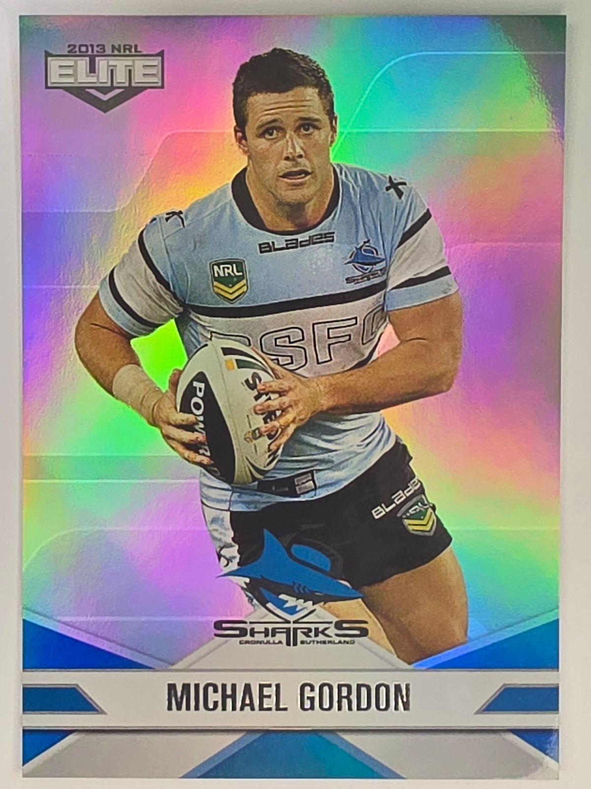 NRL 2013 Elite | Silver Parallel #P94 | Michael Gordon | Cronulla Sutherland Sharks